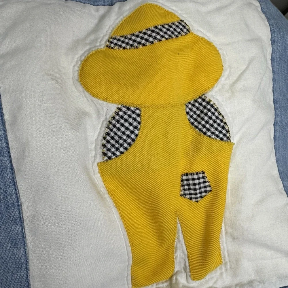 Vintage 1993 KIDS IN OVERALLS Colorful Quilt 64